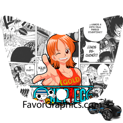 Nami One Piece Vinyl Hood Wrap Decal Sticker Can Am Spyder F3