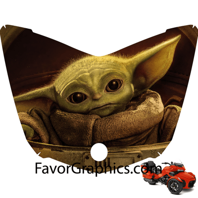 Baby Yoda Star Wars Vinyl Hood Wrap Decal Sticker Can Am Spyder F3