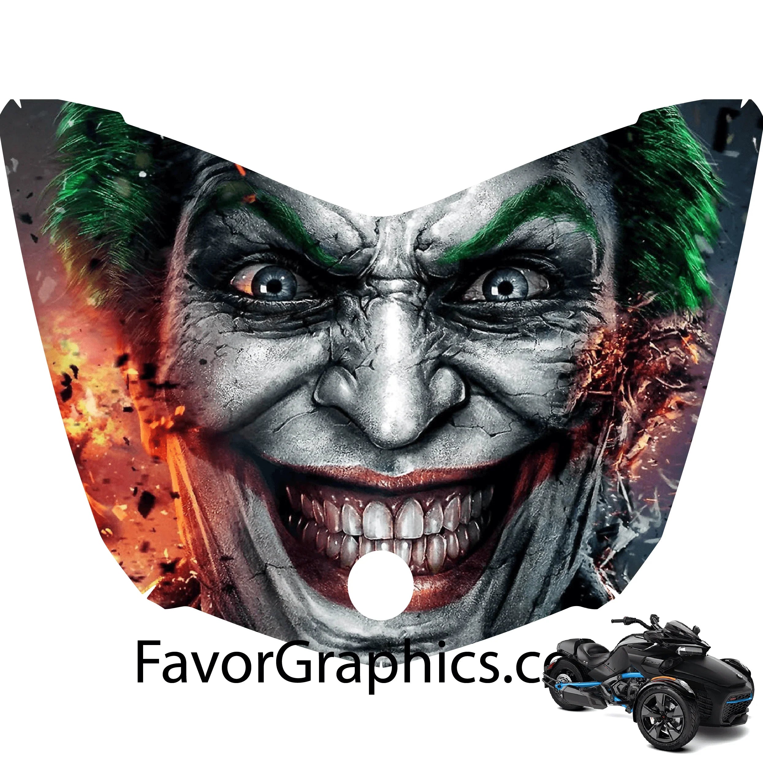 EVA フライト、シャフト　jokerdステッカー Joker Vinyl Hood Wrap Decal Sticker Can Am Spyder F3 – Favor Graphics