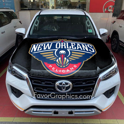 New Orleans Pelicans Itasha Car Vinyl Hood Wrap Decal Sticker