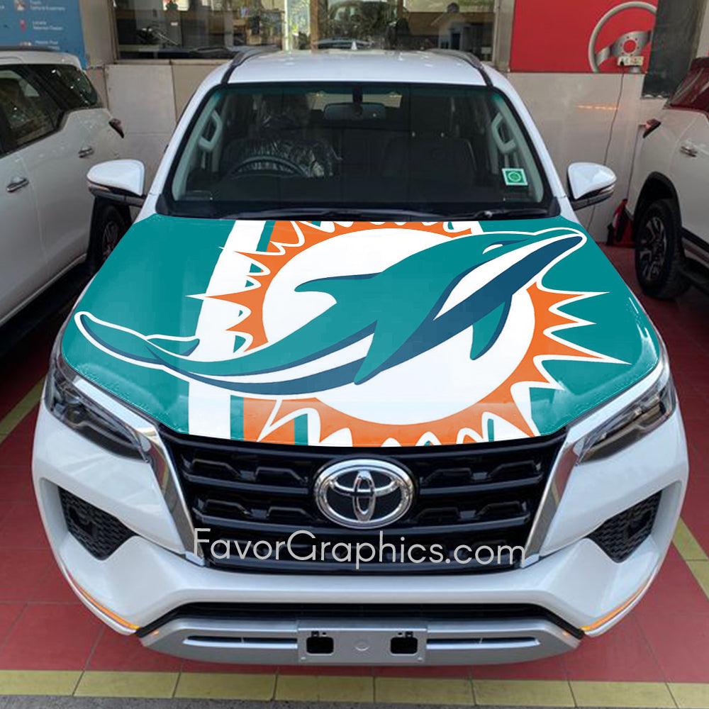 Miami Dolphins Itasha Car Vinyl Hood Wrap Decal Sticker – Favor Graphics