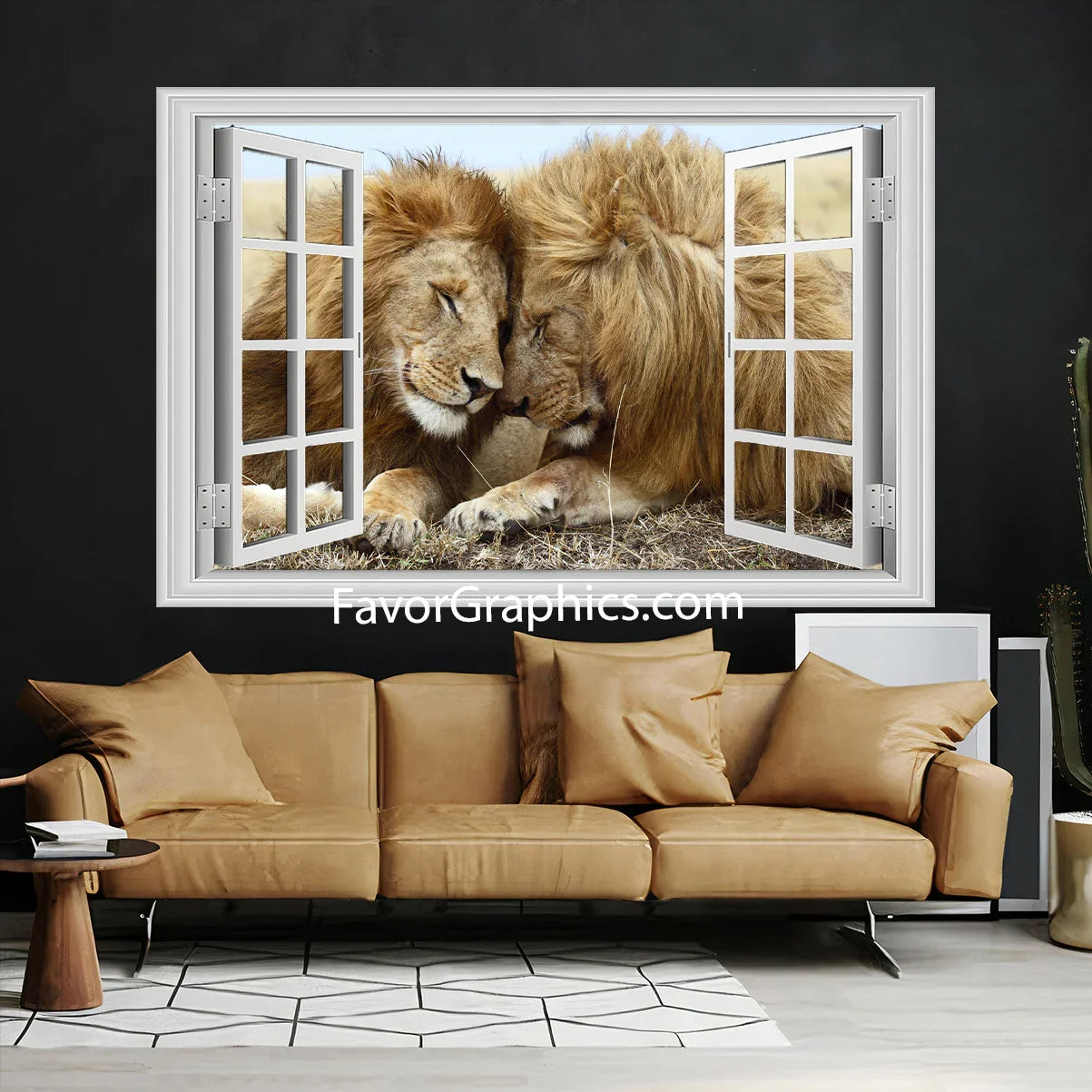 Lion Vinyl Wall Art Decal Sticker Poster – Favor Graphics