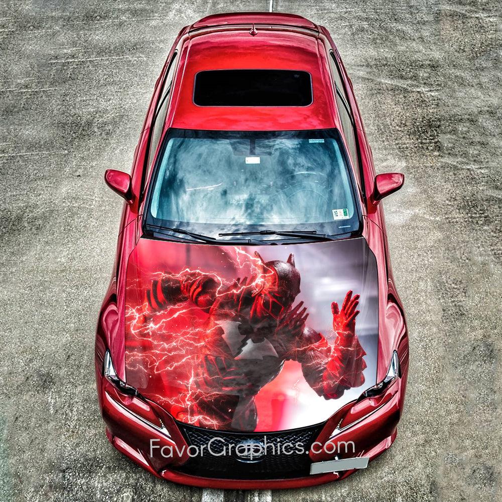 Red Death Itasha Car Vinyl Hood Wrap Decal Sticker