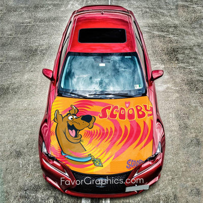 Scooby Doo Itasha Car Vinyl Hood Wrap Decal Sticker