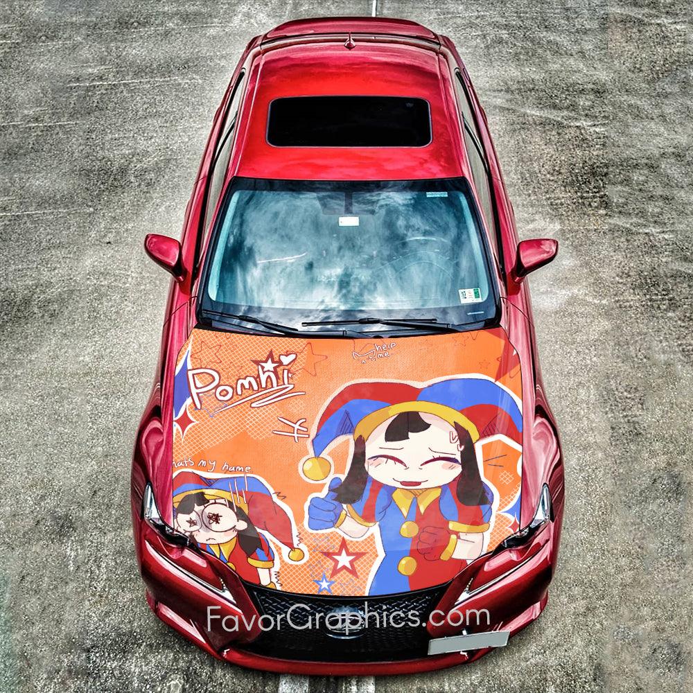 Pomni Amazing Digital Circus Itasha Car Vinyl Hood Wrap Decal Sticker