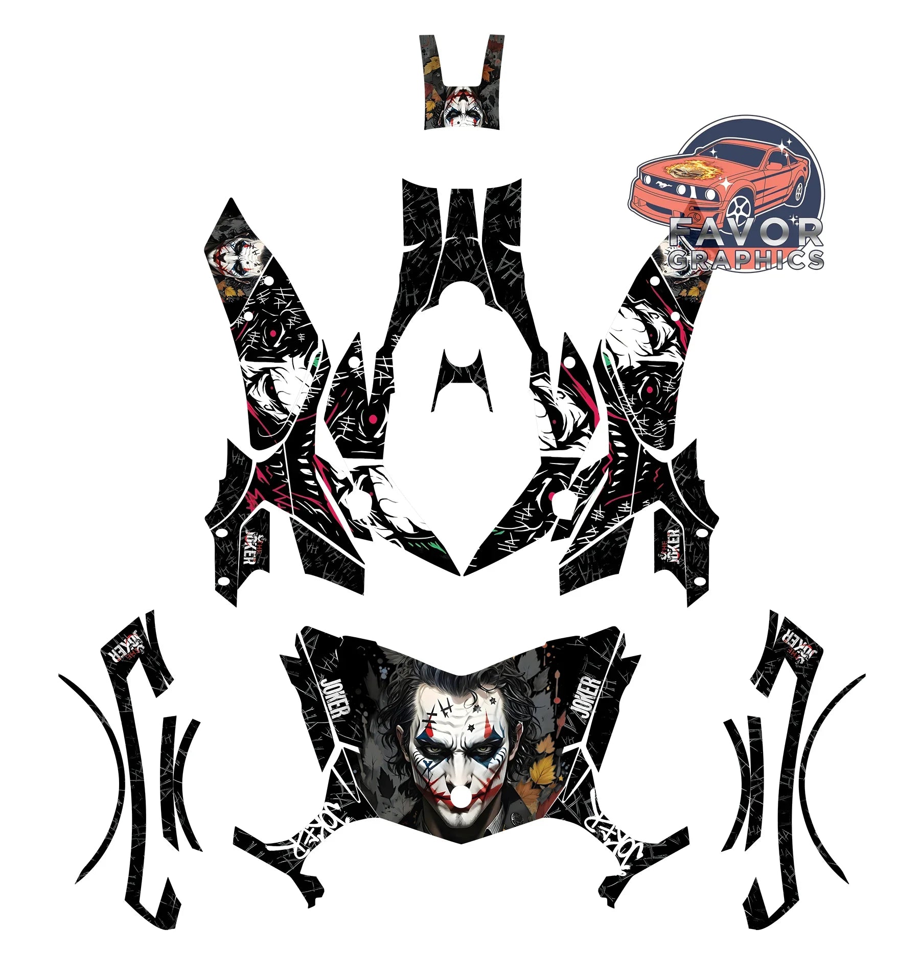 Joker Vinyl Wrap Decal Sticker for Can Am Spyder F3 – Favor Graphics