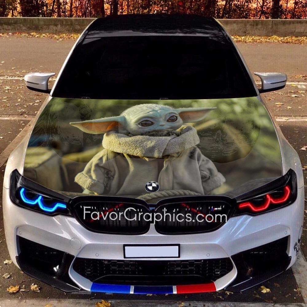 Star Wars Baby Yoda Itasha Car Decal Vinyl Hood Wrap High Quality Graphic