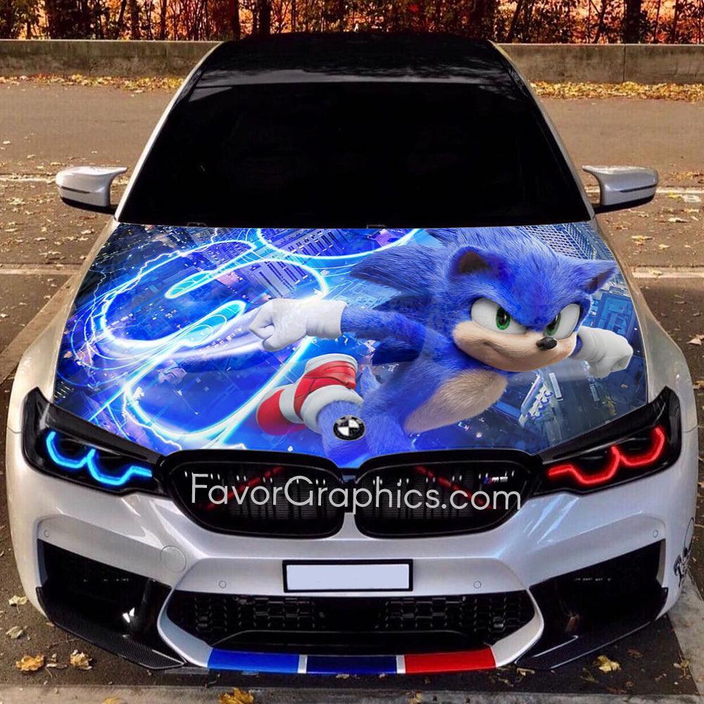 Sonic The Hedgehog Itasha Car Vinyl Hood Wrap Decal Sticker – Favor