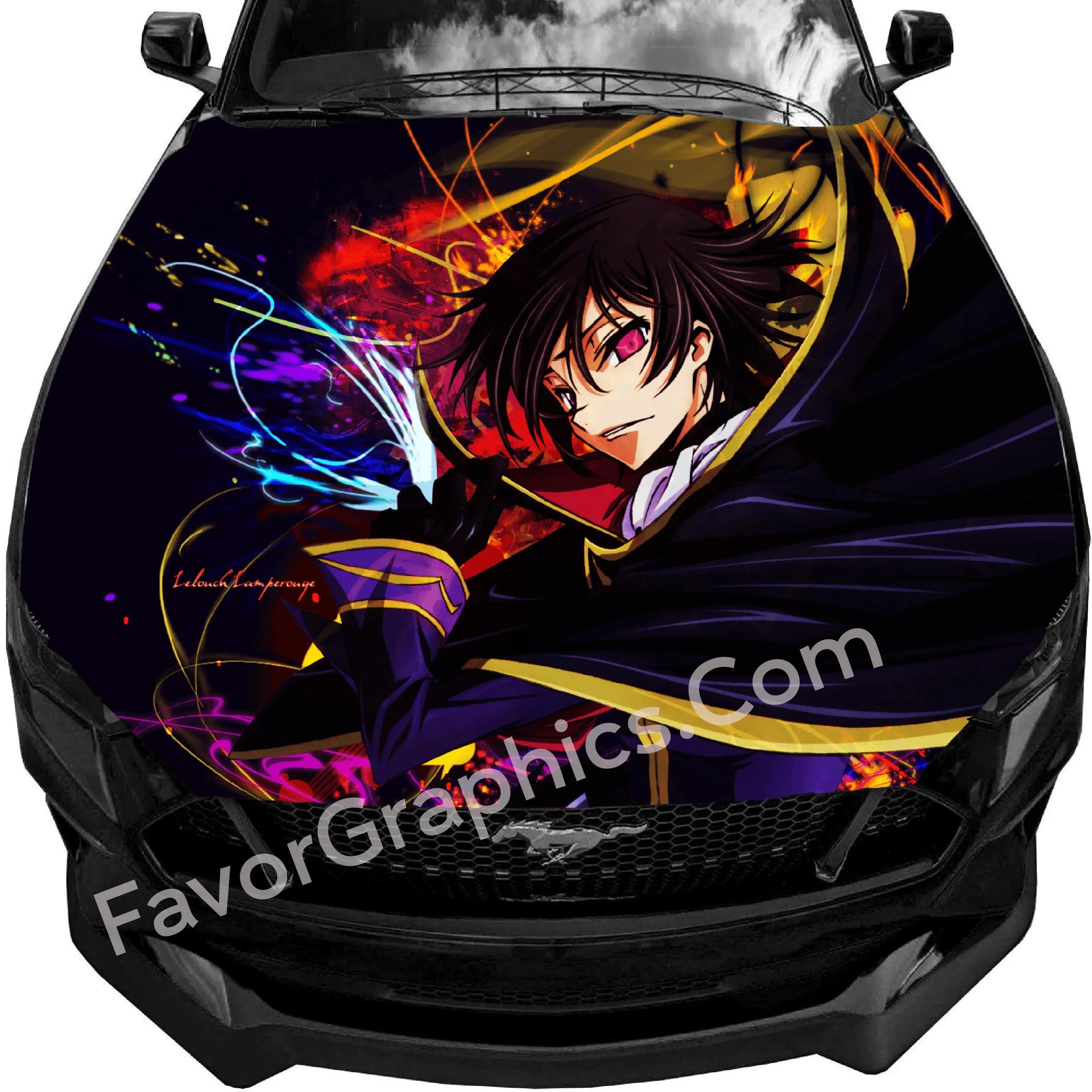 Lelouch Lamperouge (Code Geass) Car Decal Vinyl Hood Wrap – Favor