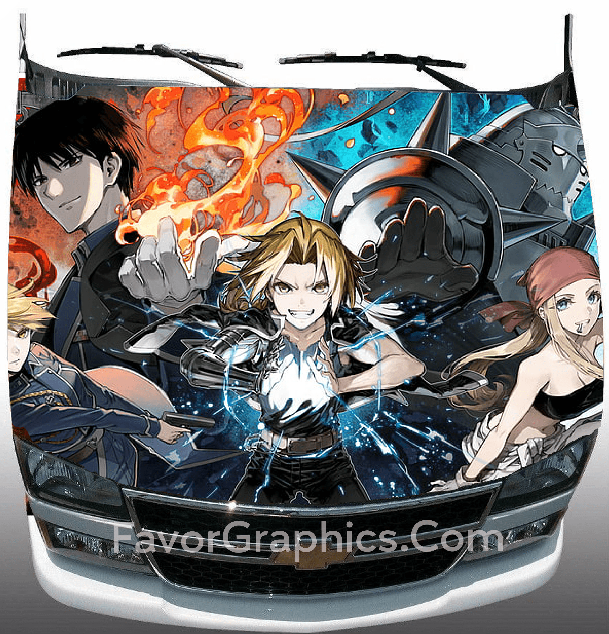 Fullmetal Alchemist brotherhood Anime Car Window Decal Sticker E001 Anime  Stickery Online