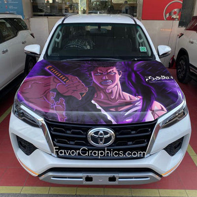Get Ready to Ride in Style with Yami Sukehiro Black Clover Car Wraps