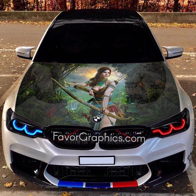 Drive in Style with Lara Croft-Themed Vehicle Wraps