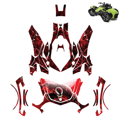 Carnage Vinyl Wrap Decal Sticker for Can Am Spyder F3 2015-2022