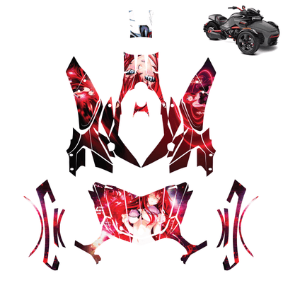 Rias Gremory Vinyl Wrap Decal Sticker for Can Am Spyder F3 2015-2022