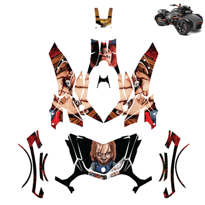 Chucky Vinyl Wrap Decal Sticker for Can Am Spyder F3 2015-2022