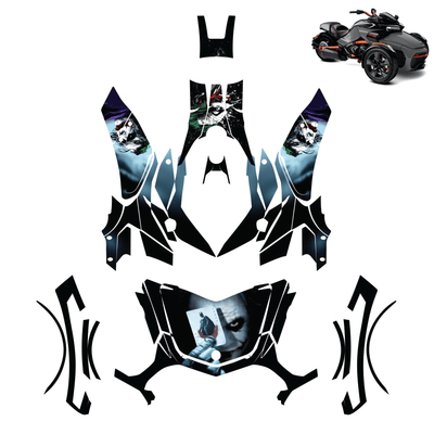 Joker Vinyl Wrap Decal Sticker for Can Am Spyder F3 2015-2022