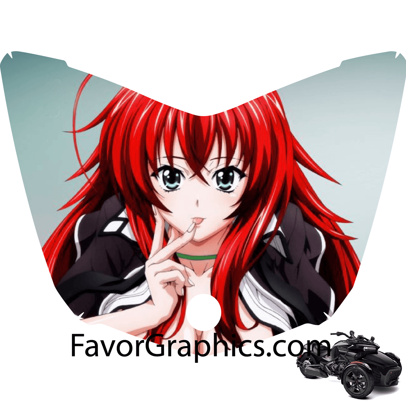 Rias Gremory High School DxD Vinyl Hood Wrap Can Am Spyder F3