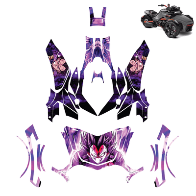 Ultra Ego Vegeta Vinyl Wrap Decal Sticker for Can Am Spyder F3 2015-2022