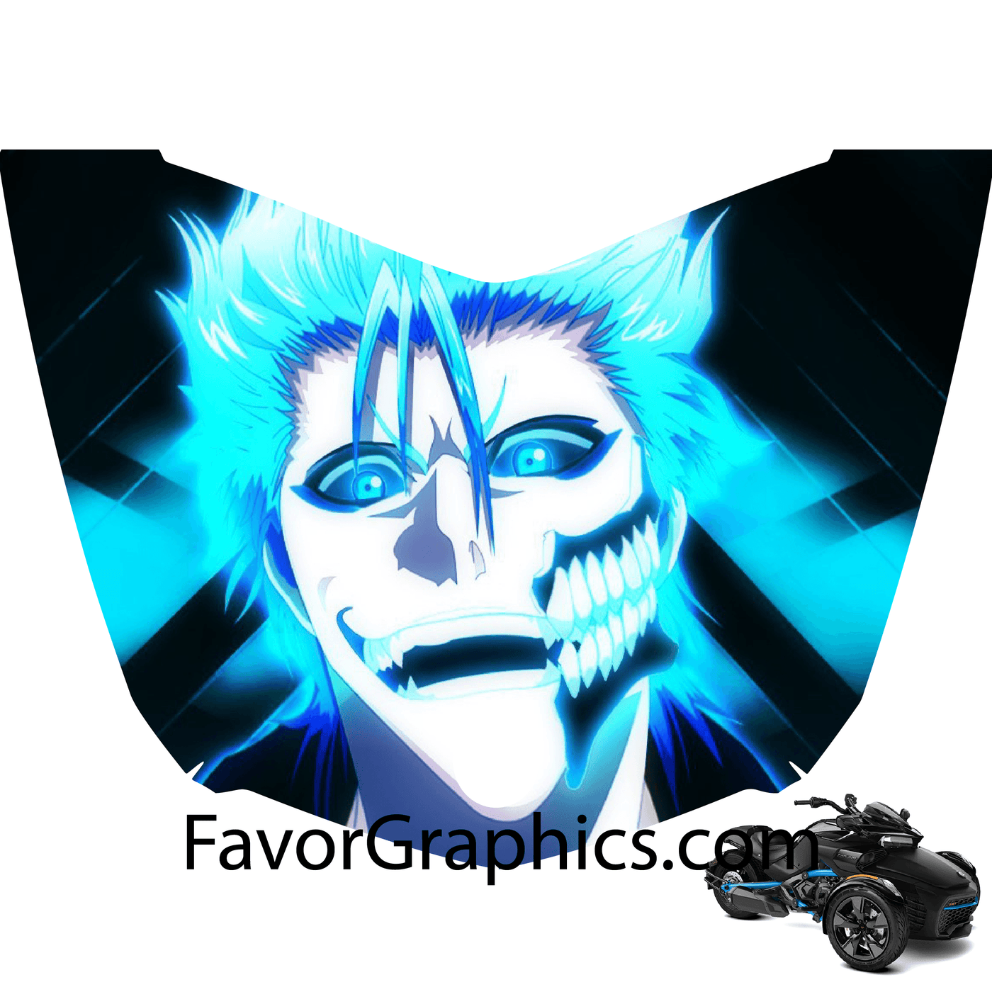 Espada Bleach Vinyl Hood Wrap Decal Sticker Can Am Spyder F3