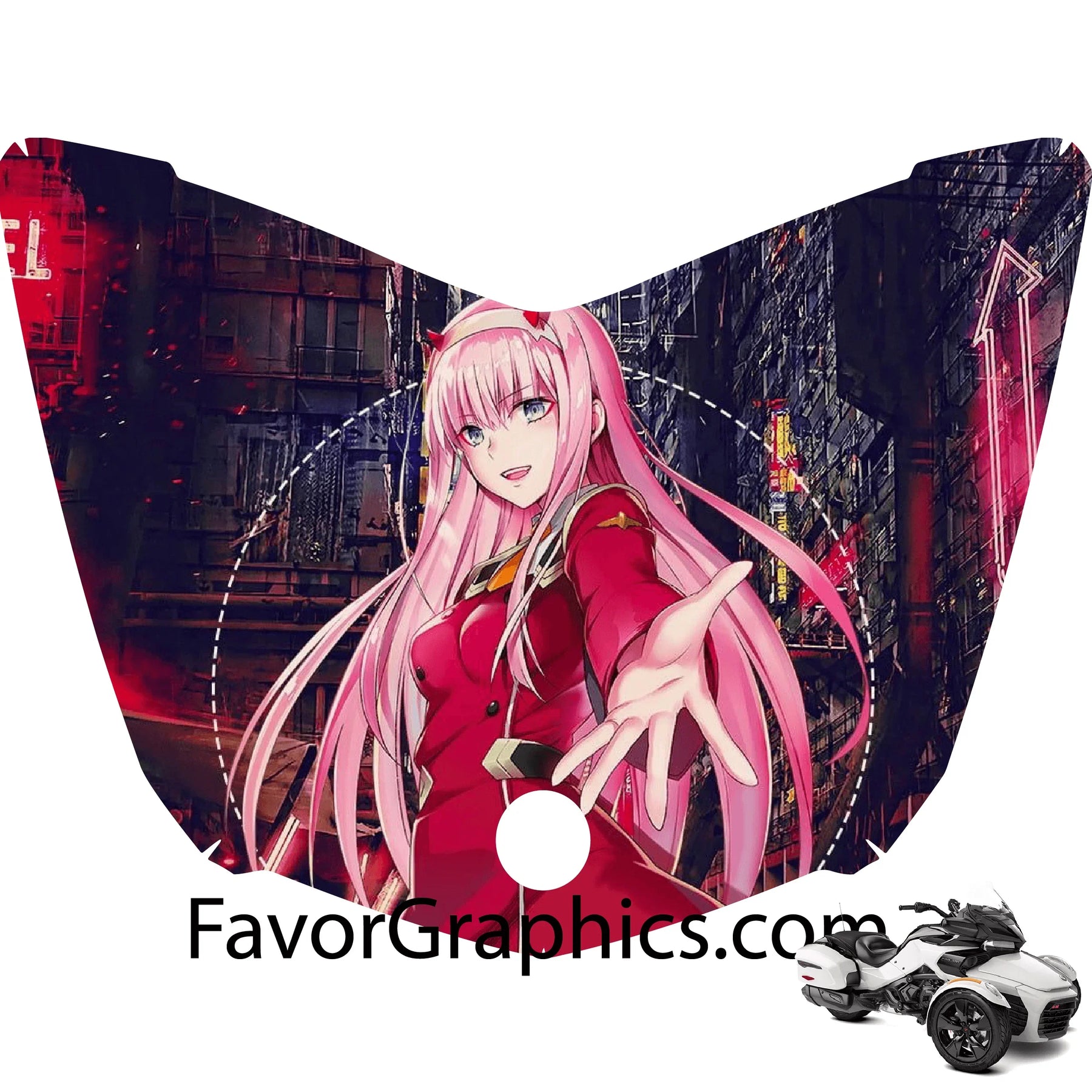 Zero Two Vinyl Hood Wrap Decal Sticker Can Am Spyder F3 – Favor Graphics