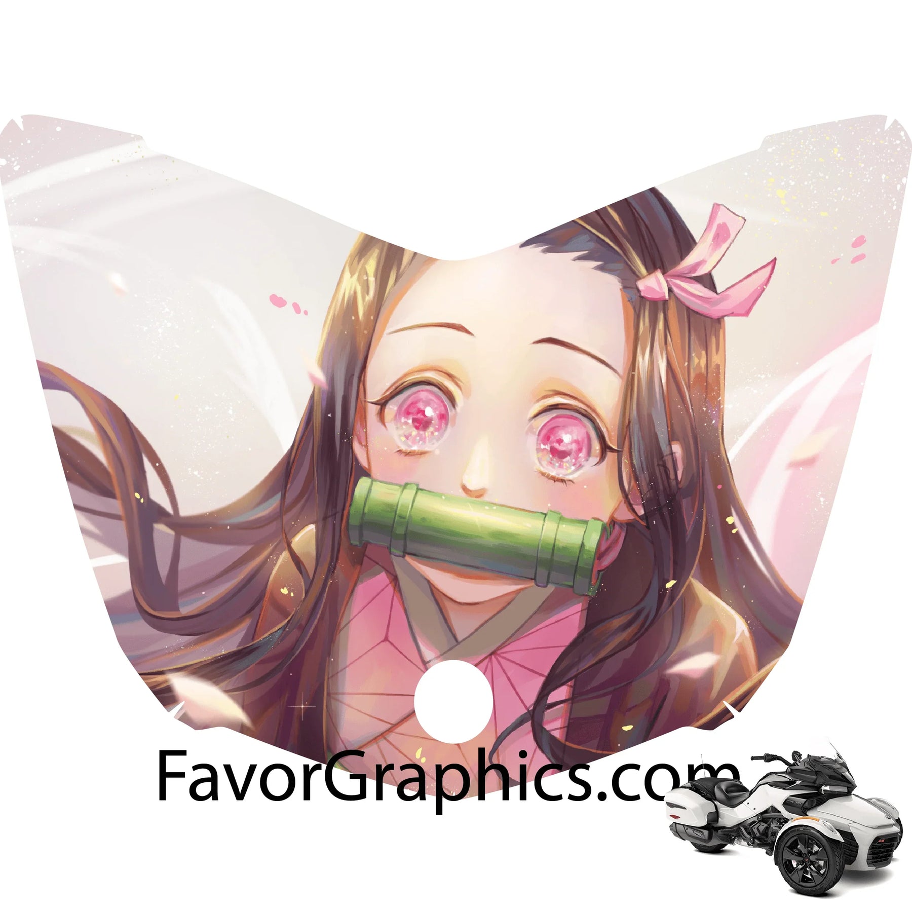 Nazuko Sticker Decal Nezuko Kamado Vinyl Hood Wrap Decal Sticker Can Am Spyder F3 – Favor ...