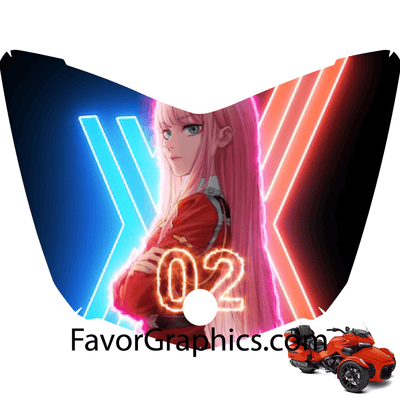 Zero Two Vinyl Hood Wrap Decal Sticker Can Am Spyder F3