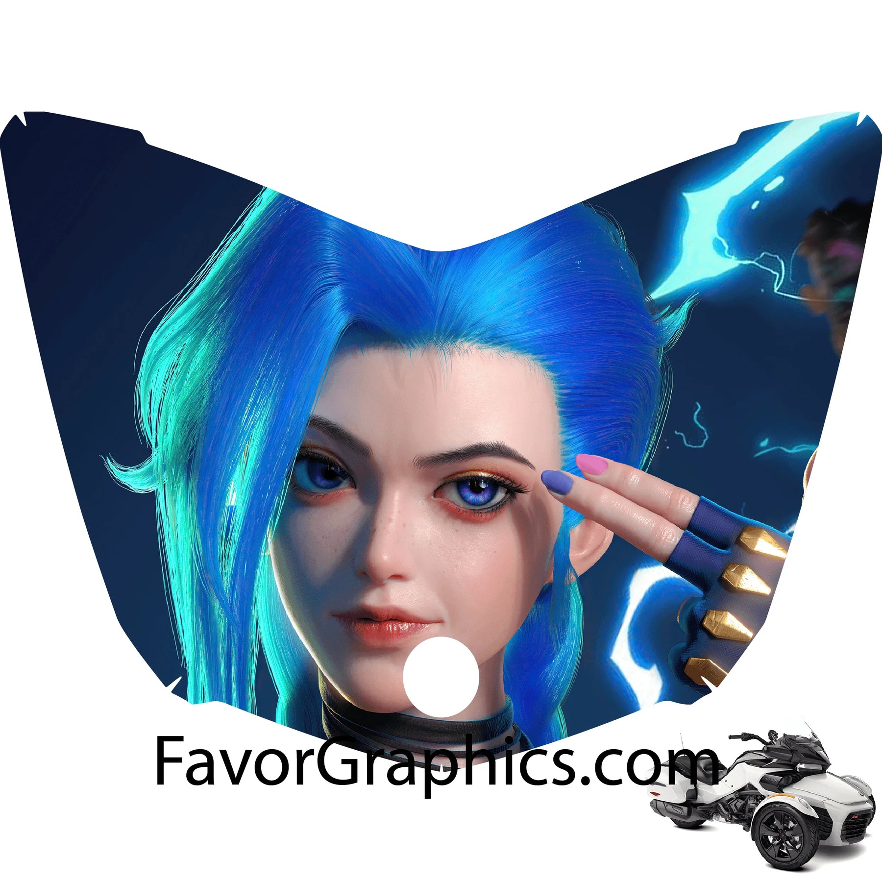 Jinx Decal Code Jinx Vinyl Hood Wrap Decal Sticker Can Am Spyder F3 – Favor Graphics