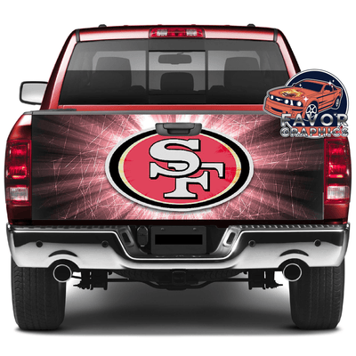 San Francisco 49ers Tailgate Wraps For Trucks SUV Vinyl Wrap