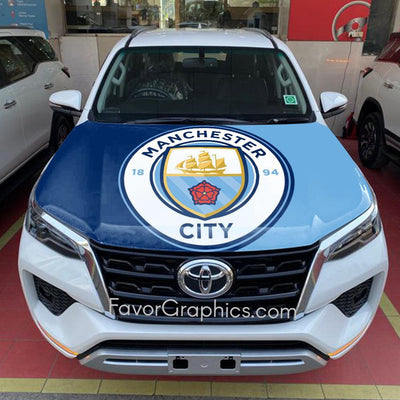 Manchester City Itasha Car Vinyl Hood Wrap Decal Sticker