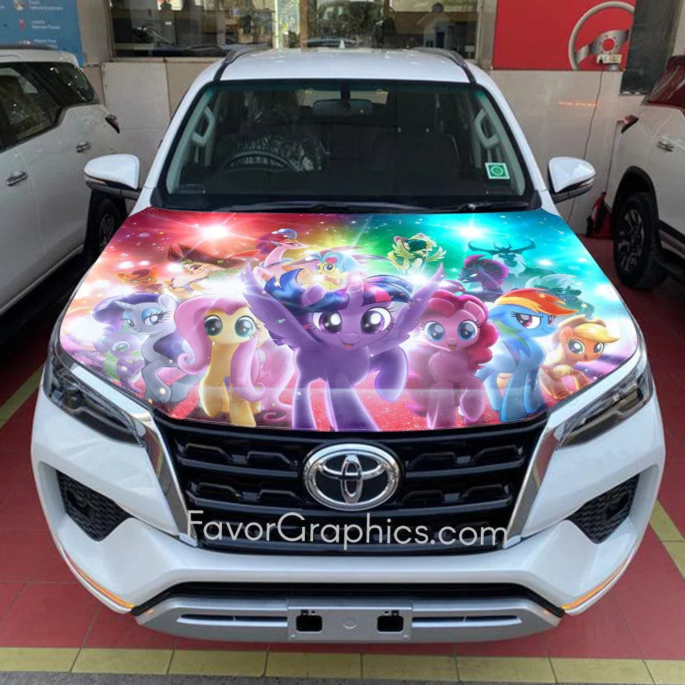 Mlp Wrapped My Little Pony Itasha Car Vinyl Hood Wrap Decal Sticker – Favor Graphics
