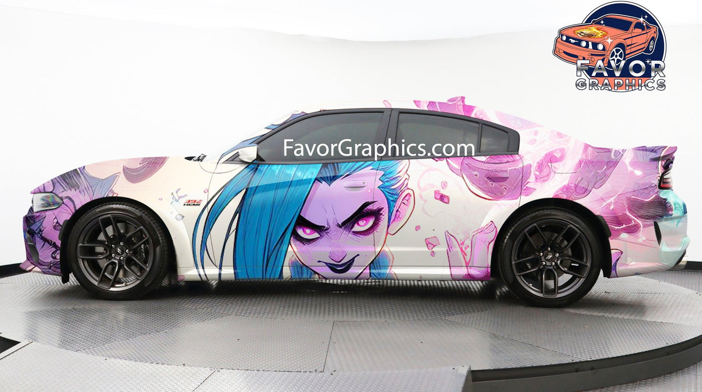 Jinx Decal Code JInx League Of Legends Itasha Full Car Vinyl Wrap Decal Sticker – Favor ...