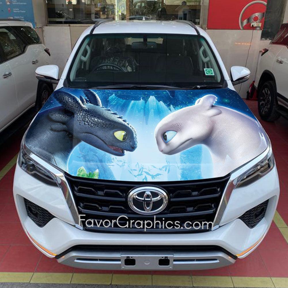 Toothless And The Lightfury Itasha Car Vinyl Hood Wrap Decal Sticker ...