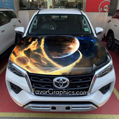 Solar Flares Itasha Car Vinyl Hood Wrap Decal Sticker