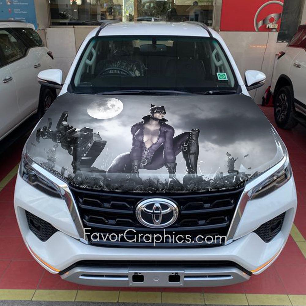 Catwoman Itasha Car Vinyl Hood Wrap Decal Sticker