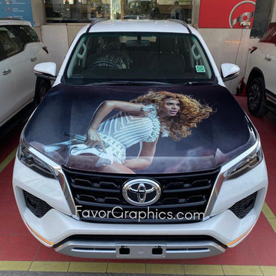 Beyoncé Itasha Car Vinyl Hood Wrap Decal Sticker