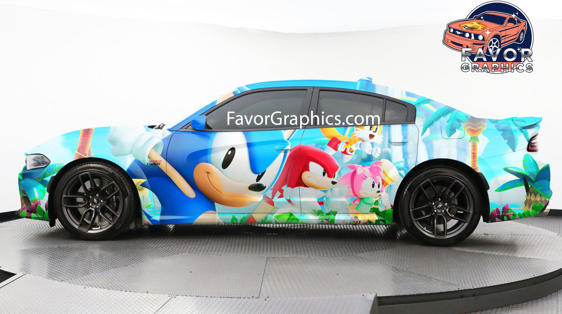 Rouges Car Sonic Sonic The Hedgehog Itasha Full Car Vinyl Wrap Decal Sticker – Favor ...