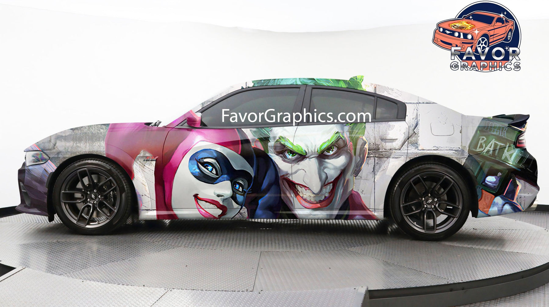 Faf Graphics Harley Quinn Joker Itasha Full Car Vinyl Wrap Decal Sticker – Favor ...