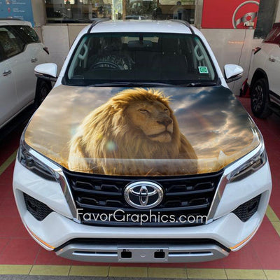 Lion Car Hood Wrap Vinyl Decal High Quality Graphic