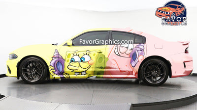 Spongebob Itasha Full Car Vinyl Wrap Decal Sticker