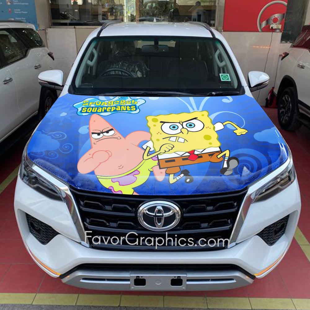 SpongeBob and Patrick Itasha Car Vinyl Hood Wrap Decal Sticker