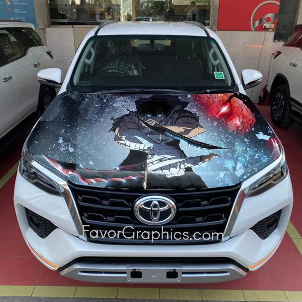 Dolo Rider Decal Solo Leveling Sung Jin Woo Itasha Car Vinyl Hood Wrap Decal Sticker ...