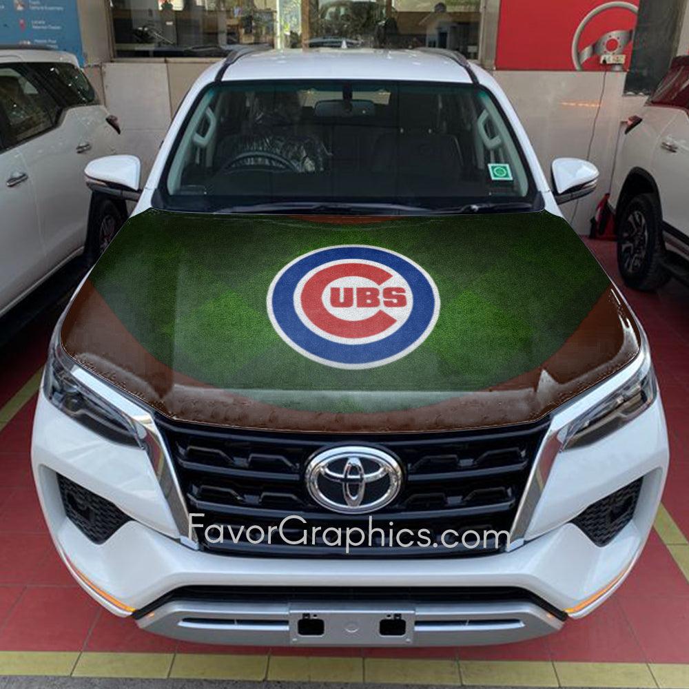 Chicago Cubs Itasha Car Vinyl Hood Wrap Decal Sticker