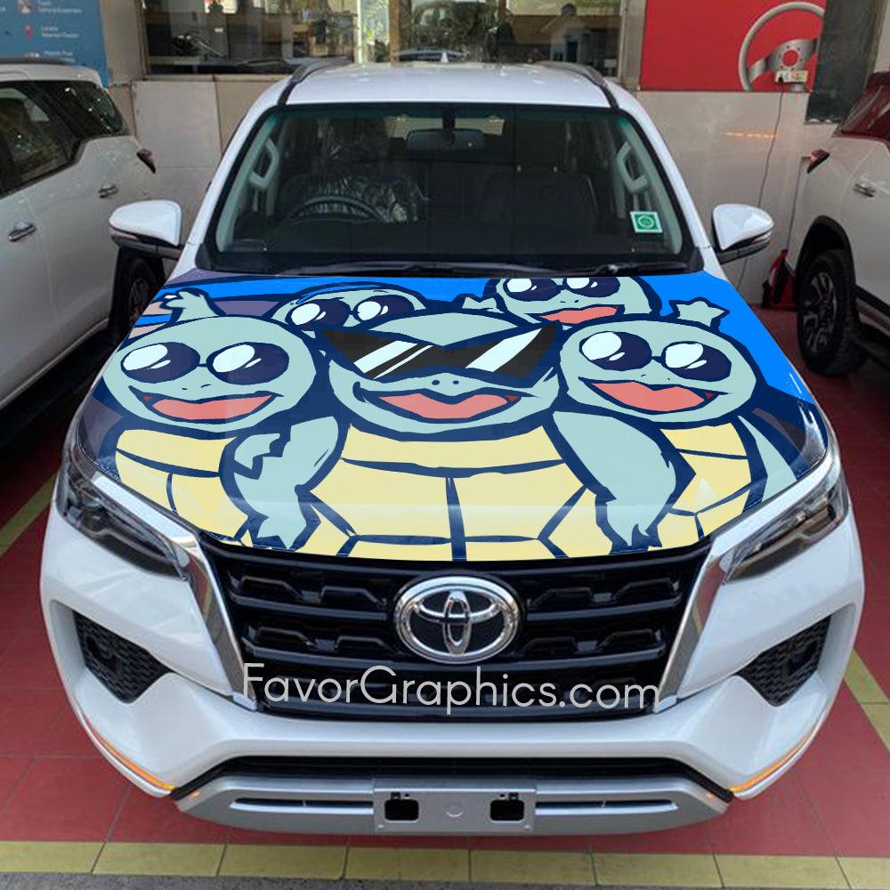 Squirtle Squad Itasha Car Vinyl Hood Wrap Decal Sticker