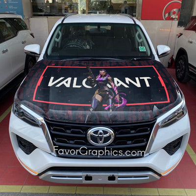 Reyna (Valorant) Itasha Car Vinyl Hood Wrap Decal Sticker