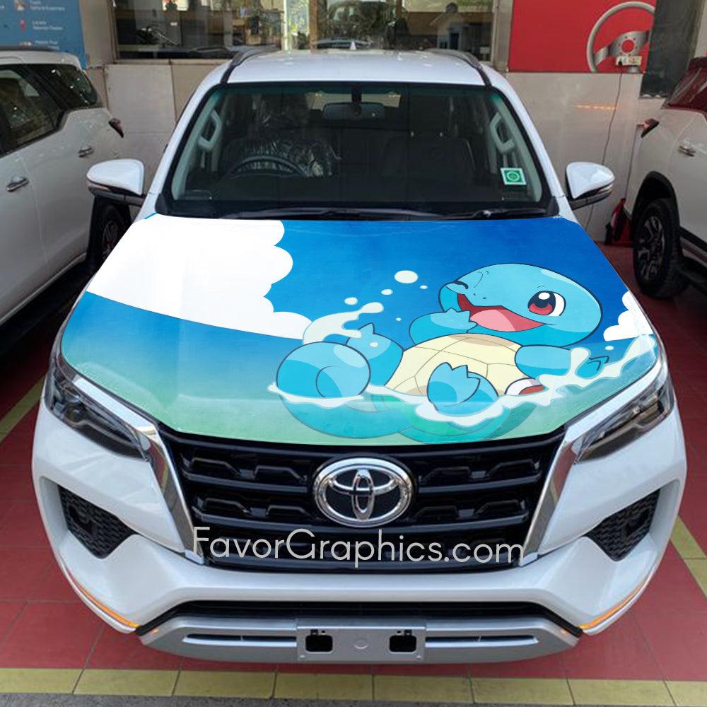 Squirtle Squad Itasha Car Vinyl Hood Wrap Decal Sticker