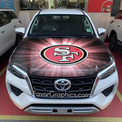 San Francisco 49ers Itasha Car Vinyl Hood Wrap Decal Sticker