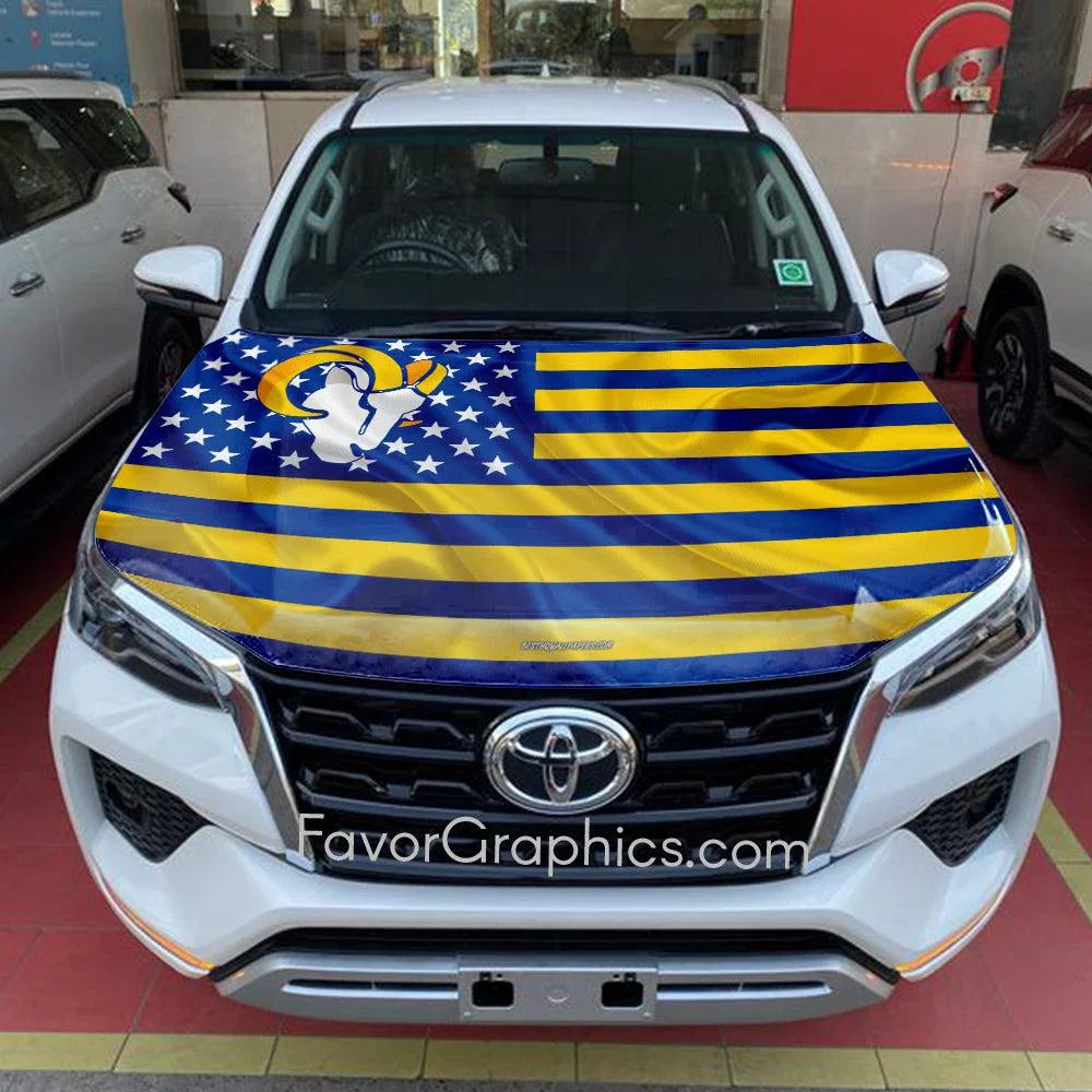 Los Angeles Rams Itasha Car Vinyl Hood Wrap Decal Sticker – Favor Graphics