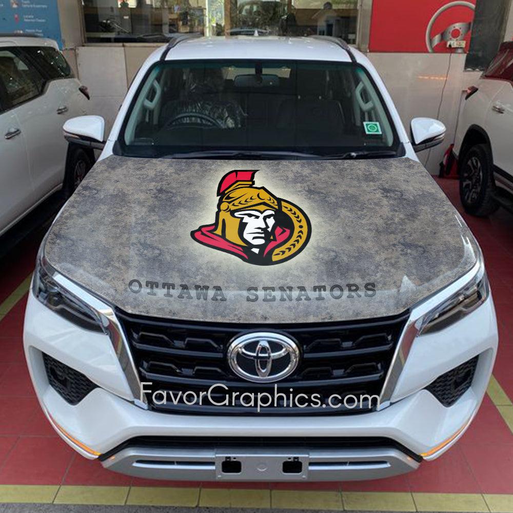 Ottawa Senators Itasha Car Vinyl Hood Wrap Decal Sticker
