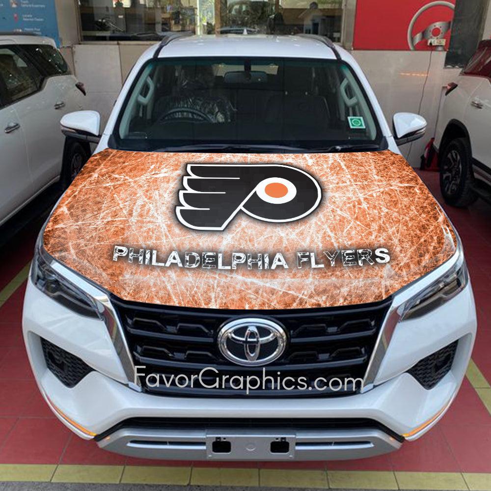 Philadelphia Flyers Itasha Car Vinyl Hood Wrap Decal Sticker