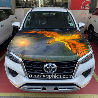 Phoenix Itasha Car Vinyl Hood Wrap Decal Sticker